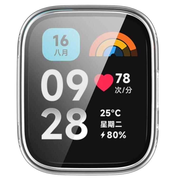 For Redmi Watch 3 Lite PC + Tempered Film Integrated Watch Protective Case