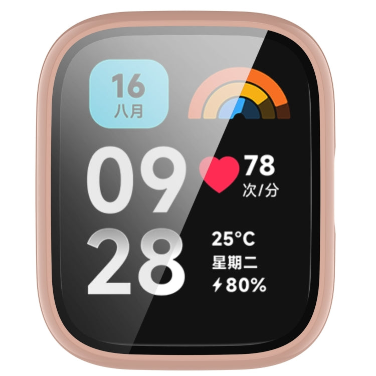 For Redmi Watch 3 Lite PC + Tempered Film Integrated Watch Protective Case