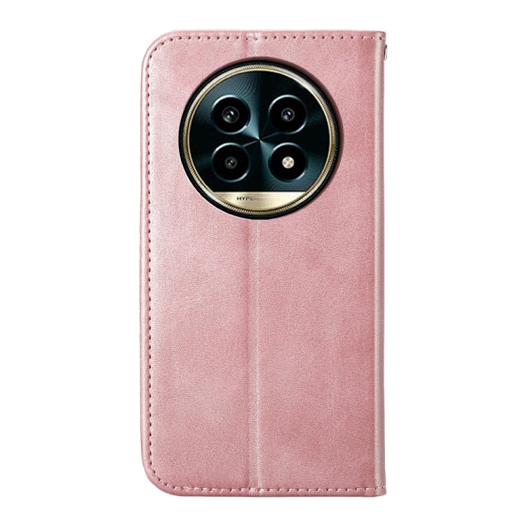 For Realme 13 Pro / 13 Pro+ Global Cubic Grid Calf Texture Magnetic Leather Phone Case