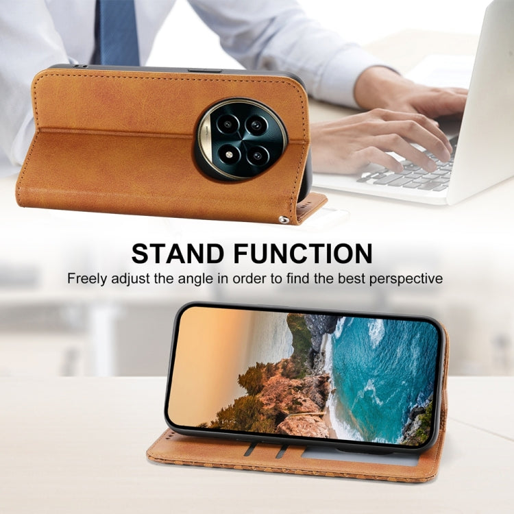 For Realme 13 Pro / 13 Pro+ Global Cubic Grid Calf Texture Magnetic Leather Phone Case