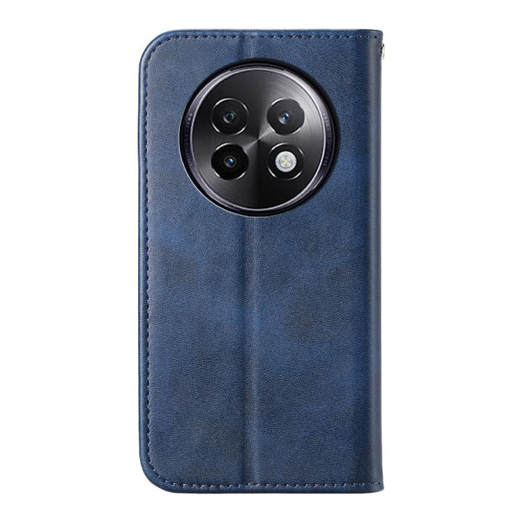For Realme 13+ Cubic Grid Calf Texture Magnetic Leather Phone Case