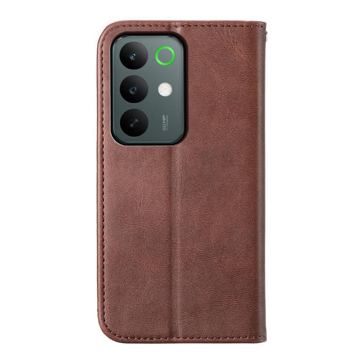 For Realme C85 Pro 4G Cubic Grid Calf Texture Magnetic Leather Phone Case