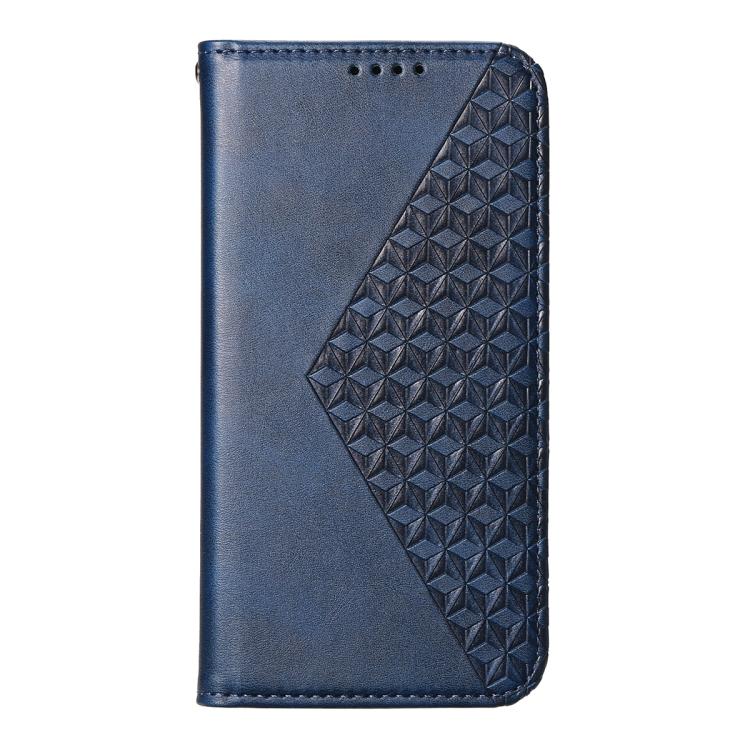 For Realme C85 Pro 4G Cubic Grid Calf Texture Magnetic Leather Phone Case