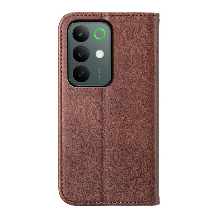 For Realme C85 5G / Realme 15x 5G Cubic Grid Calf Texture Magnetic Leather Phone Case