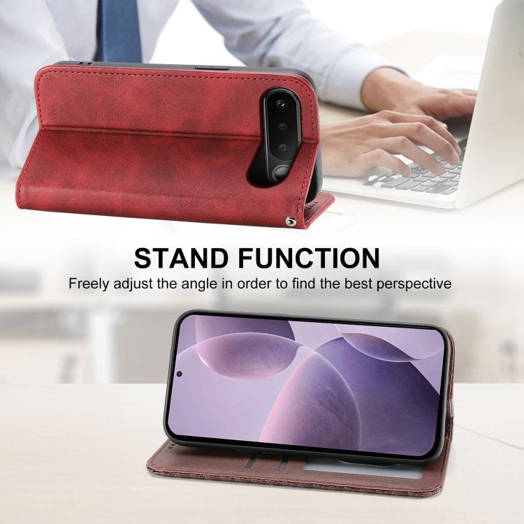 For Realme 16 5G Cubic Grid Calf Texture Magnetic Leather Phone Case