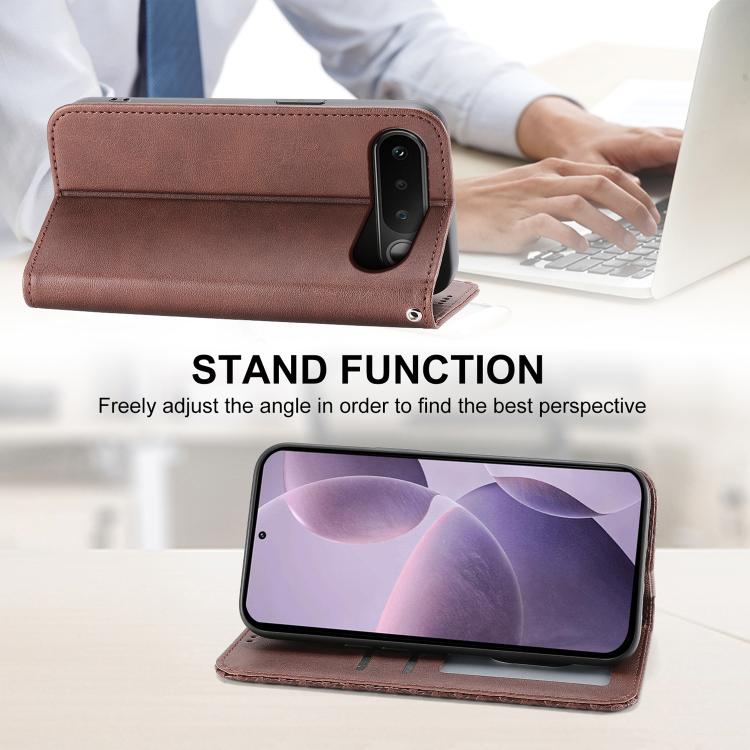 For Realme 16 5G Cubic Grid Calf Texture Magnetic Leather Phone Case