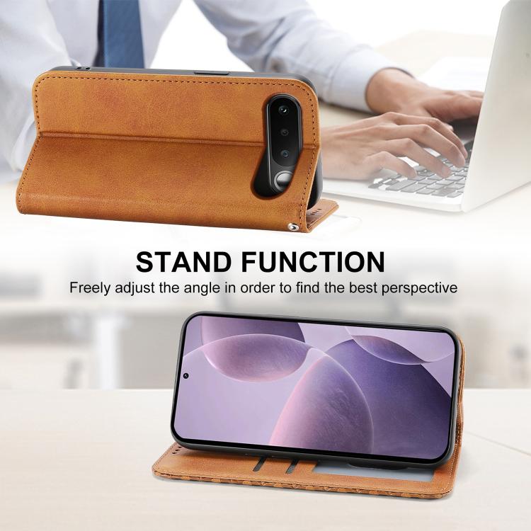 For Realme 16 5G Cubic Grid Calf Texture Magnetic Leather Phone Case