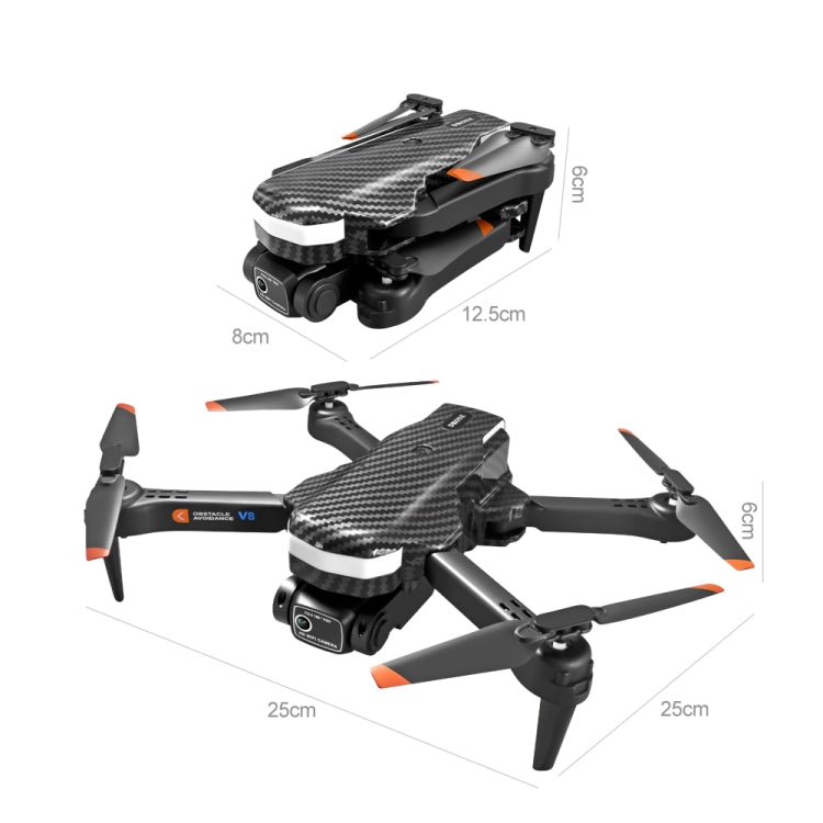 V8 8K Dual Camera Aerial Photography Optical Flow Obstacle Avoidance RC Drone