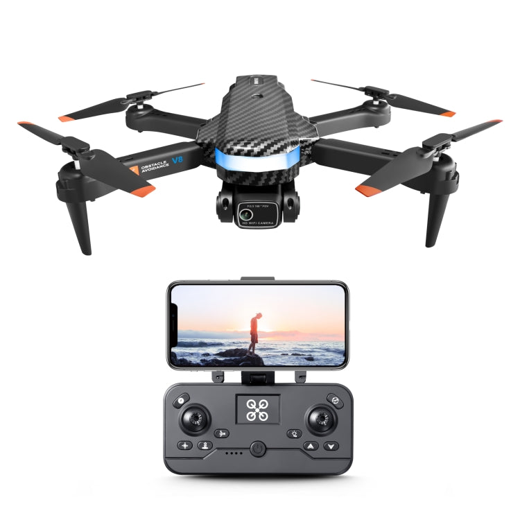 V8 8K Dual Camera Aerial Photography Optical Flow Obstacle Avoidance RC Drone