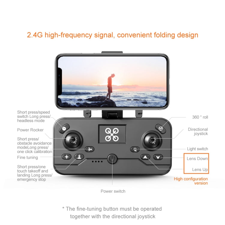V8 8K Dual Camera Aerial Photography Optical Flow Obstacle Avoidance RC Drone