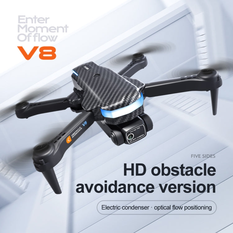 V8 8K Dual Camera Aerial Photography Optical Flow Obstacle Avoidance RC Drone