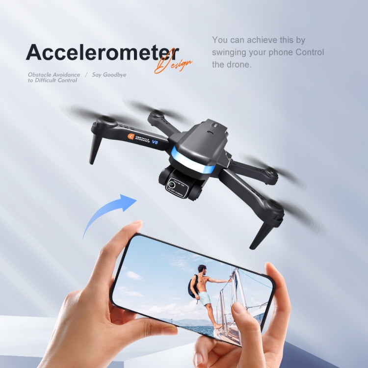 V8 8K Dual Camera Aerial Photography Optical Flow Obstacle Avoidance RC Drone
