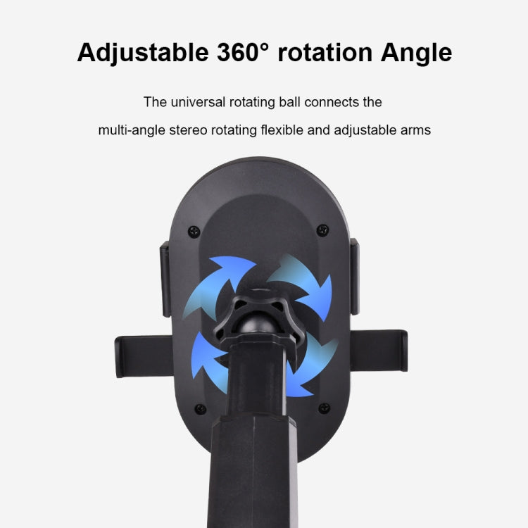 FLOVEME YXF233966 Carbon Fiber Texture One Click Lock Car Holder, Style:2 in 1(Black)