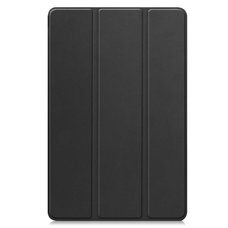 For Samsung Galaxy Tab S10 FE+ Custer Pure Color 3-Fold Holder Smart Leather Tablet Case
