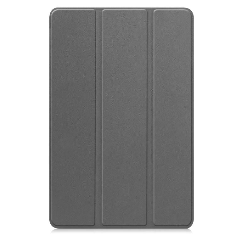 For Samsung Galaxy Tab S10 FE+ Custer Pure Color 3-Fold Holder Smart Leather Tablet Case