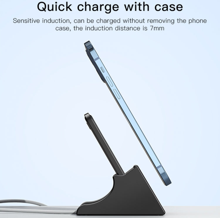 Yesido DS15 15W Desktop Wireless Fast Charger with Detachable Phone Holder(Black)
