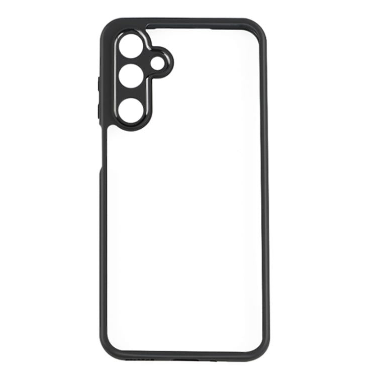 For Samsung Galaxy M16 5G Frosted TPU + Transparent PC Phone Case - Black