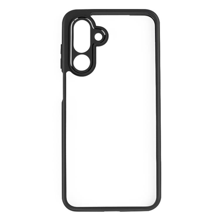 For Samsung Galaxy M36 5G India Frosted TPU + Transparent PC Phone Case - Black