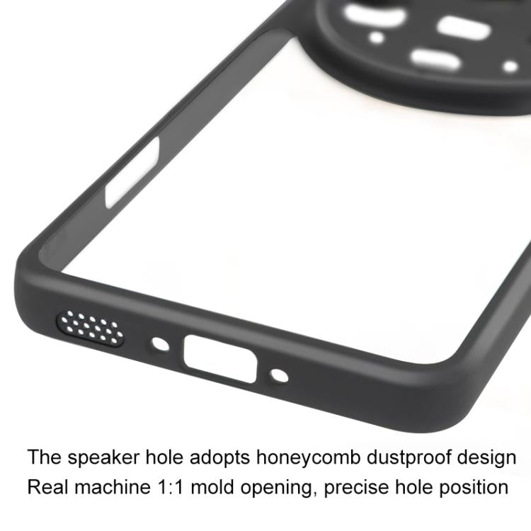 For OPPO Find X8  UItra Frosted TPU + Transparent PC Phone Case - Black