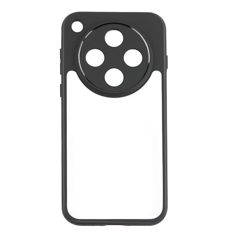 For OPPO Find X8s+ Frosted TPU + Transparent PC Phone Case - Black