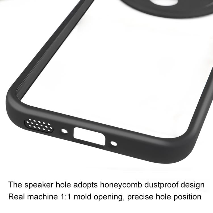 For OPPO Find X8s+ Frosted TPU + Transparent PC Phone Case - Black