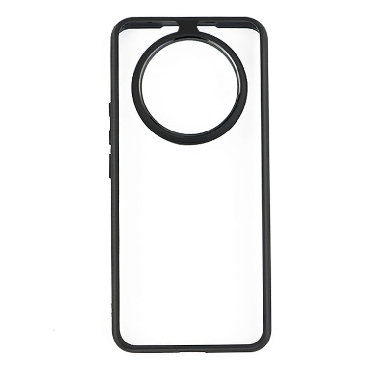 For Realme 13 Pro / 13 Pro+ Frosted TPU + Transparent PC Phone Case - Black