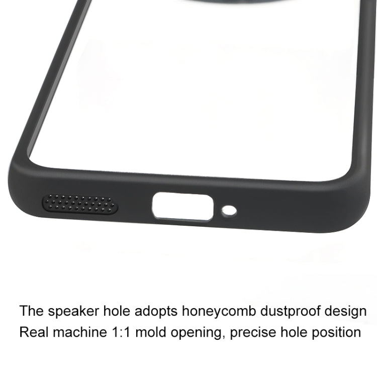 For Realme 13 Pro / 13 Pro+ Frosted TPU + Transparent PC Phone Case - Black