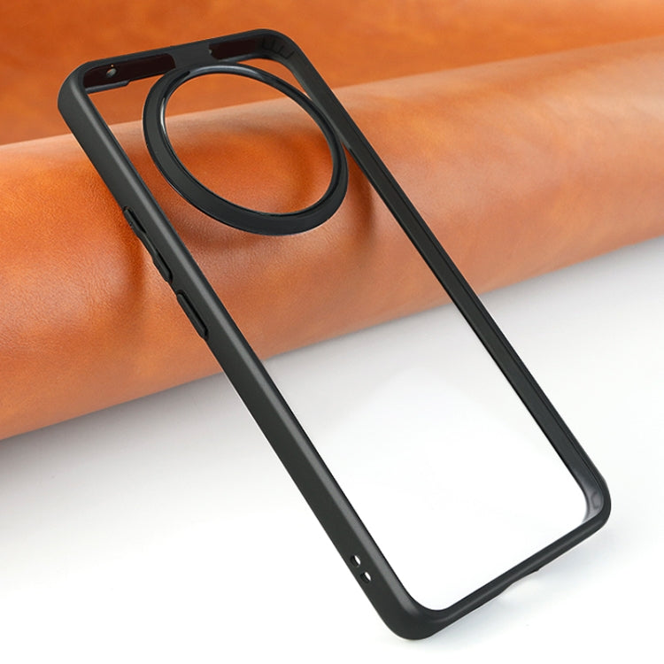 For Realme 13 Pro / 13 Pro+ Frosted TPU + Transparent PC Phone Case - Black