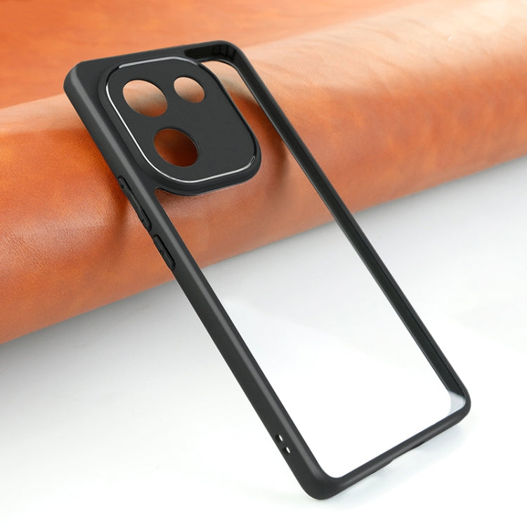 For vivo iQOO Z9s Pro Frosted TPU + Transparent PC Phone Case - Transparent