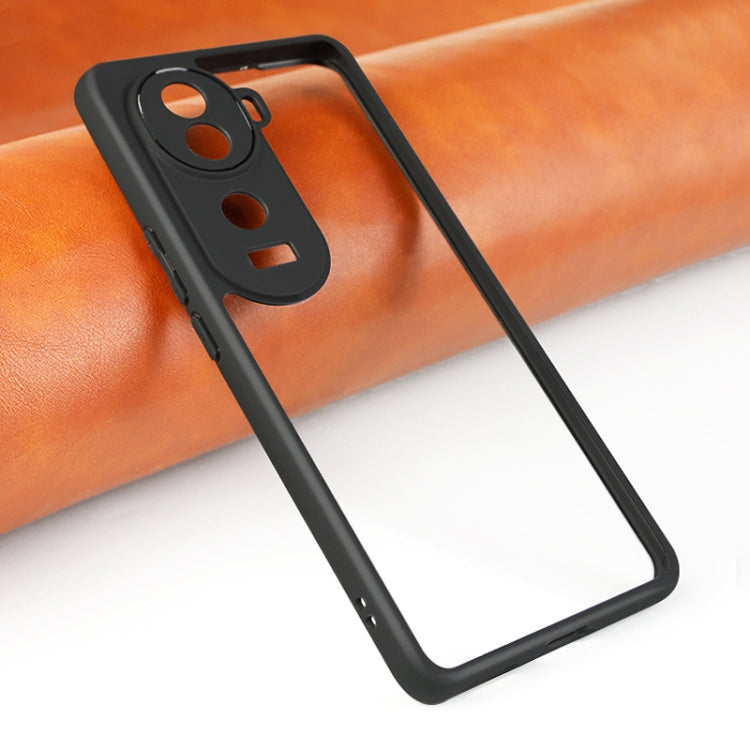 For vivo iQOO Z9s Frosted TPU + Transparent PC Phone Case - Transparent
