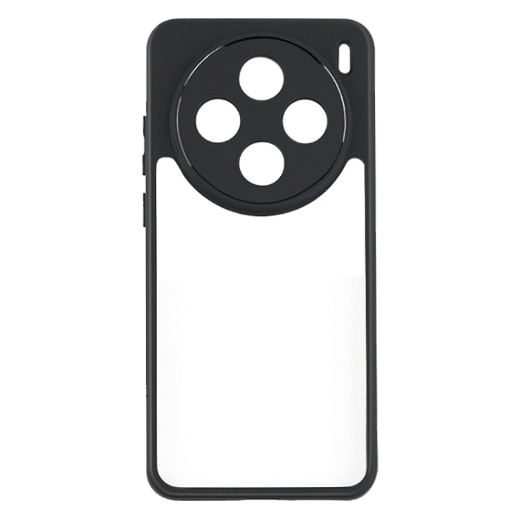 For vivo X200 Frosted TPU + Transparent PC Phone Case - Transparent