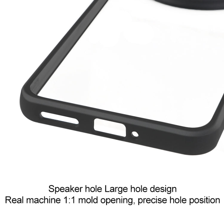 For vivo X200 Frosted TPU + Transparent PC Phone Case - Transparent