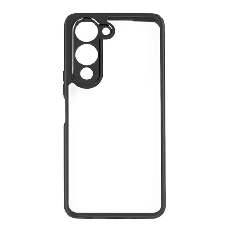 For vivo Y29s 5G / Y04 4G Frosted TPU + Transparent PC Phone Case - Transparent