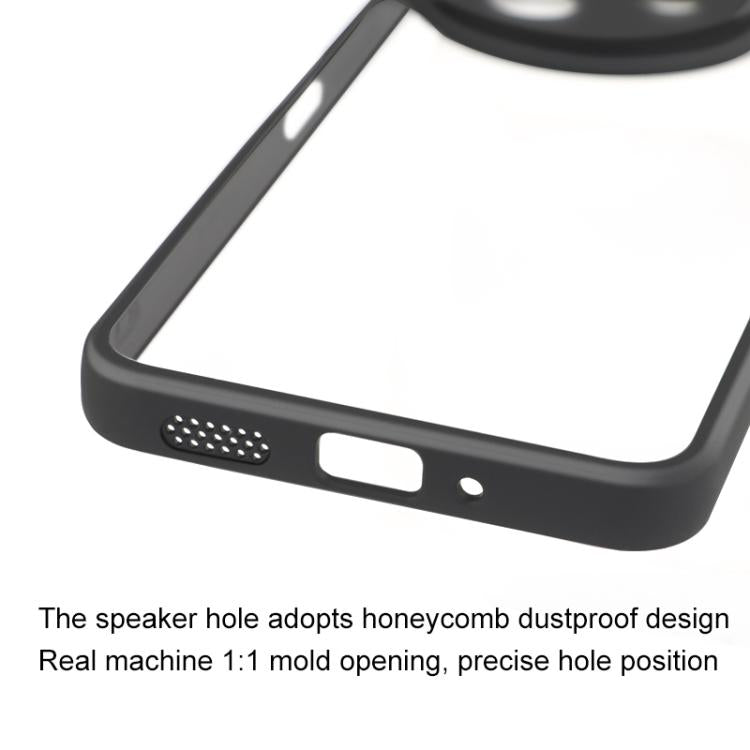 For vivo Y39 5G Frosted TPU + Transparent PC Phone Case - Transparent