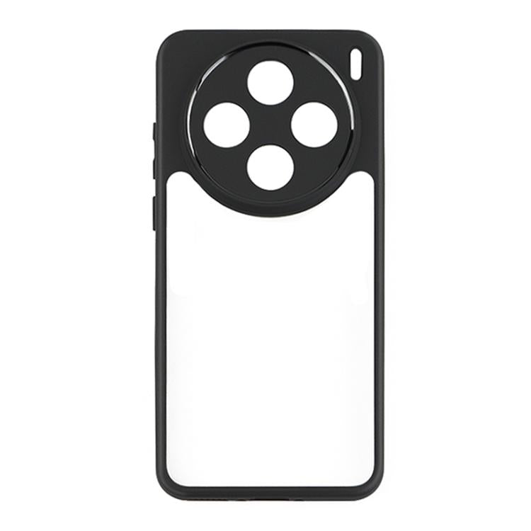 For vivo X200s Frosted TPU + Transparent PC Phone Case - Transparent