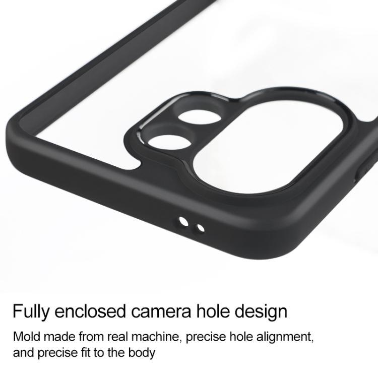For vivo S30 Frosted TPU + Transparent PC Phone Case - Transparent
