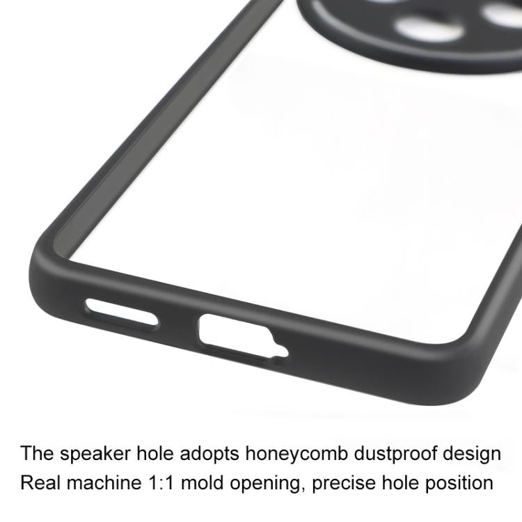 For vivo Y300 Pro Frosted TPU + Transparent PC Phone Case - Transparent