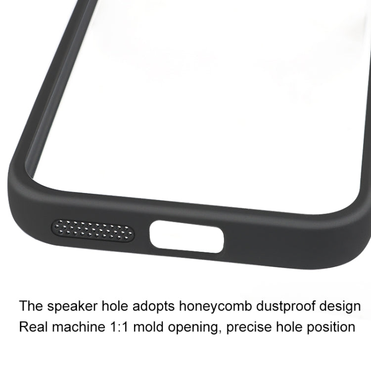 For Google Pixel 9a Frosted TPU + Transparent PC Phone Case - Black