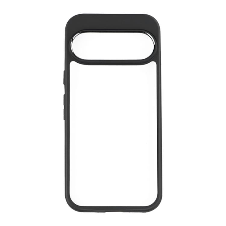 For Google Pixel 10 / 10 Pro Frosted TPU + Transparent PC Phone Case - Black