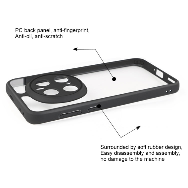 For Honor Magic7 Pro Frosted TPU + Transparent PC Phone Case - Transparent