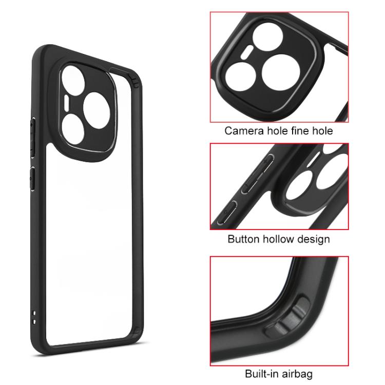 For Honor Power Frosted TPU + Transparent PC Phone Case - Transparent