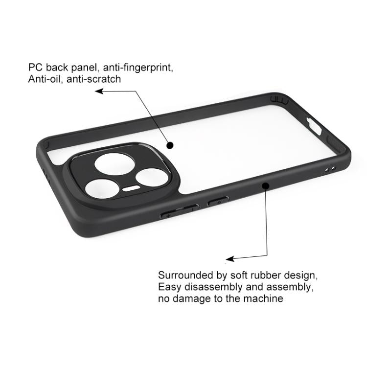 For Honor Power Frosted TPU + Transparent PC Phone Case - Transparent