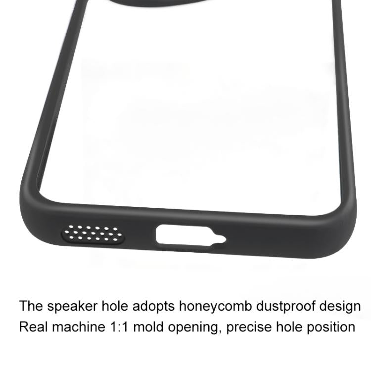 For Honor 400 Global 156.5mm Frosted TPU + Transparent PC Phone Case - Transparent