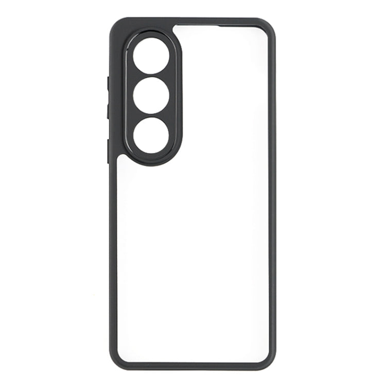 For OnePlus Ace 3V Frosted TPU + Transparent PC Phone Case - Black