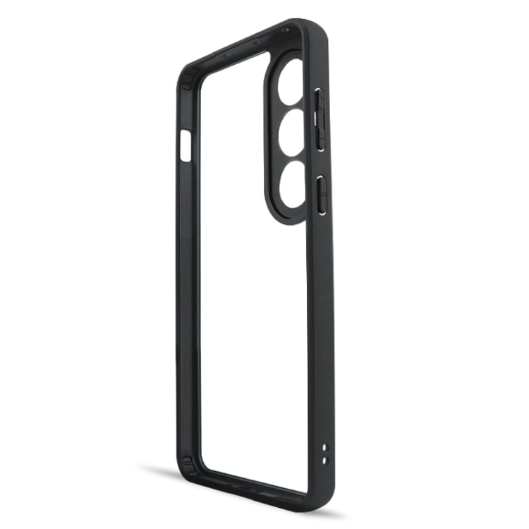 For OnePlus Ace 3V Frosted TPU + Transparent PC Phone Case - Black