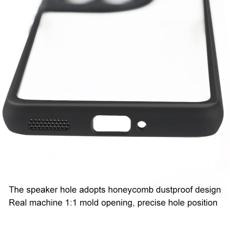 For OnePlus Ace 2 Pro Frosted TPU + Transparent PC Phone Case - Black