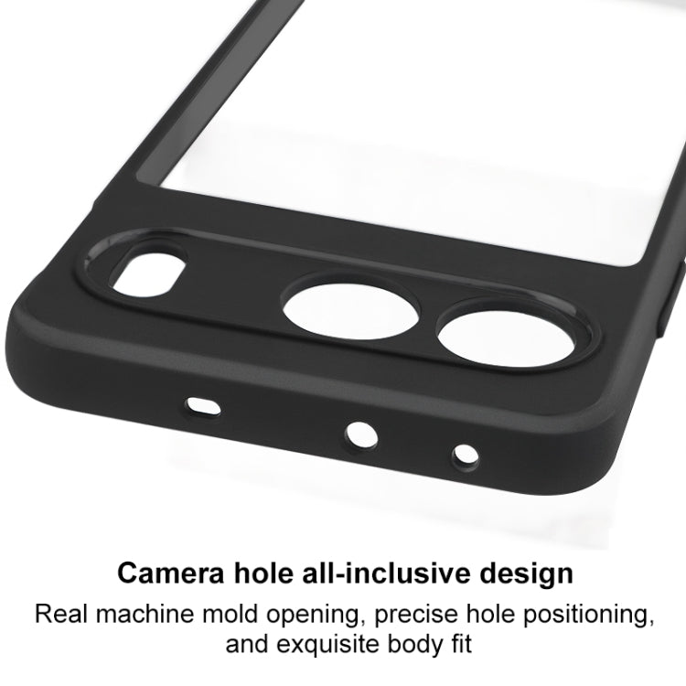 For OnePlus Nord 4 Frosted TPU + Transparent PC Phone Case - Black