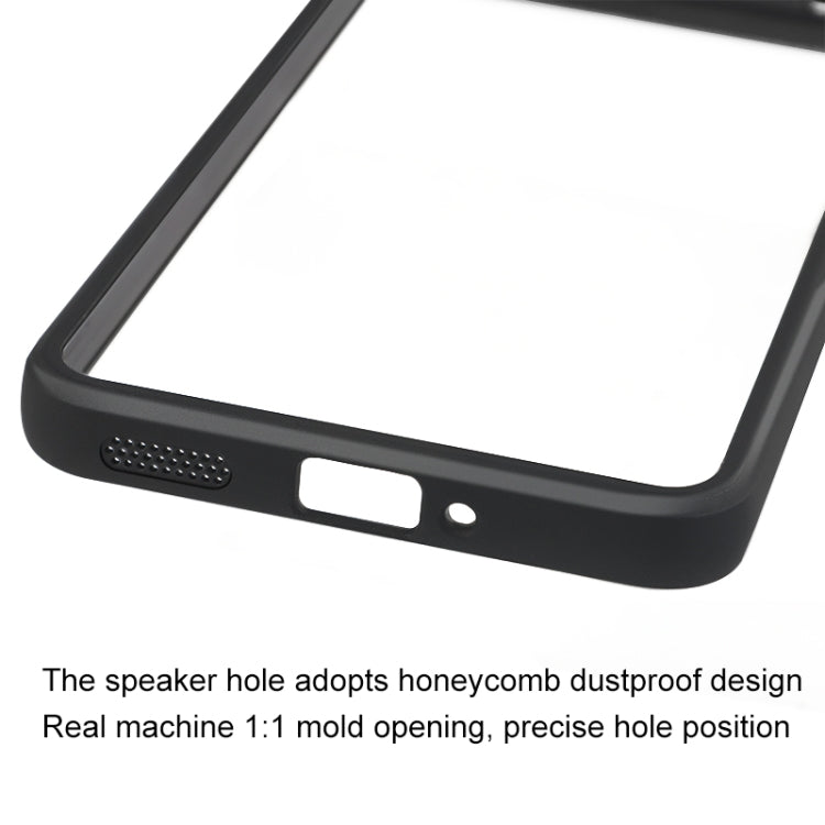 For OnePlus Nord 4 Frosted TPU + Transparent PC Phone Case - Black