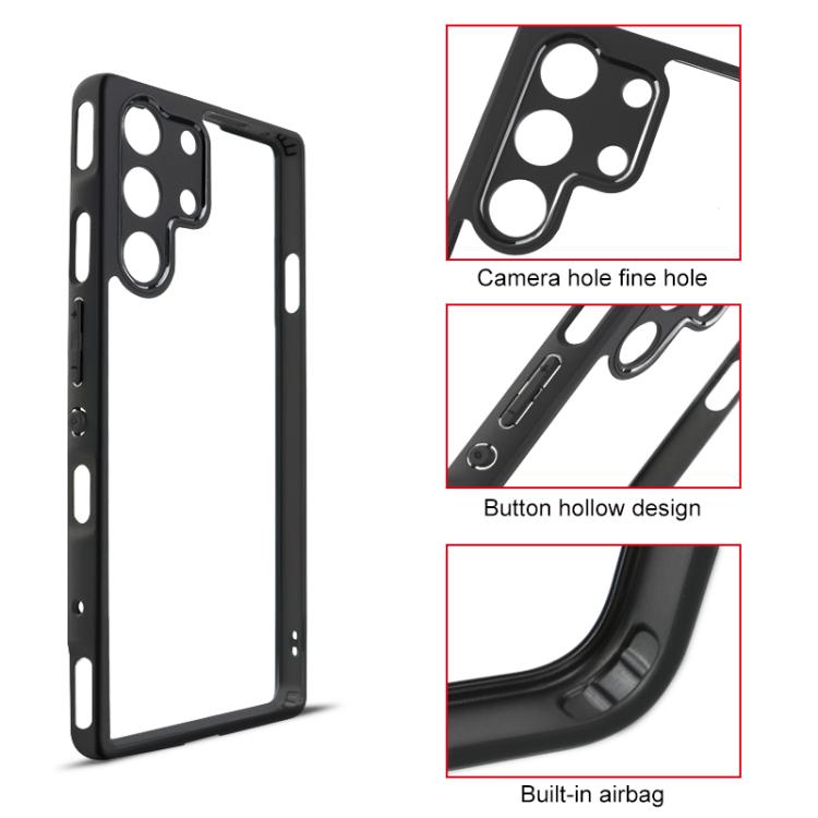 For ZTE nubia Red Magic 10 Pro / 10 Pro+ Frosted TPU + Transparent PC Phone Case - Transparent
