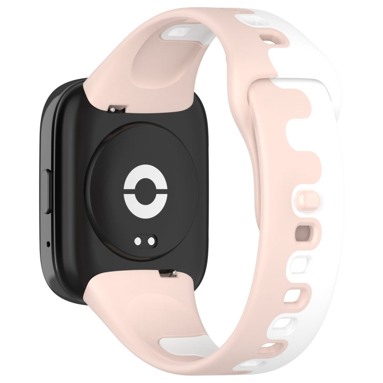 For Redmi Watch 3 Lite Stitching Two Color Silicone Watch Band